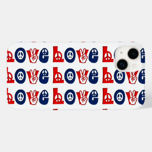 Patriotic Peace LOVE Case-Mate iPhone 14 Plus Case
