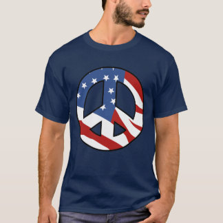 Patriotic Peace sign t-shirt
