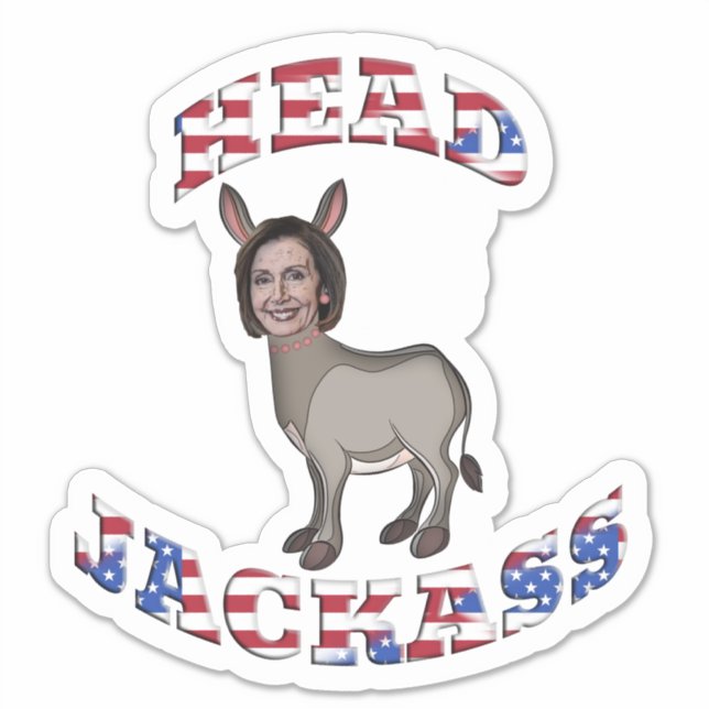 Patriotic Pelosi Head Jackass (Front)
