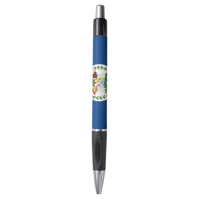 Patriotic Pen with flag of Belize (Front Vertical)