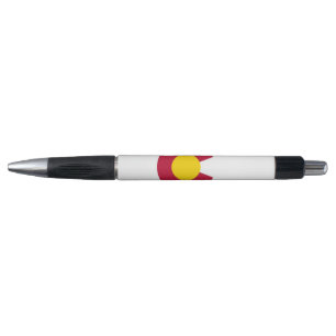 Patriotic Pen with flag of Colorado , U.S.A.