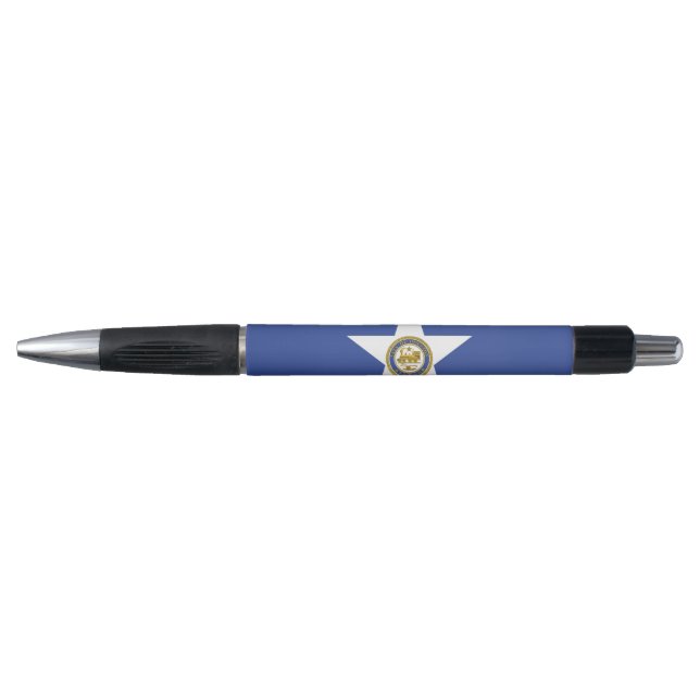 Patriotic Pen with flag of Houston, USA (Front)