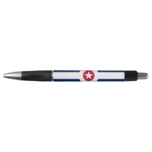 Patriotic Pen with flag of Indianapolis City, USA