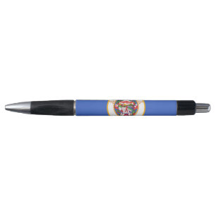 Patriotic Pen with flag of Minnesota State