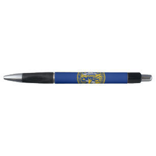 Patriotic Pen with flag of Nebraska State