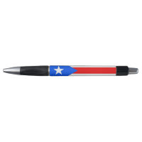 Patriotic Pen with flag of Puerto Rico, USA