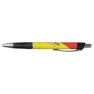 Patriotic Pen with flag of Sicily, Italy