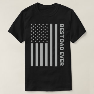 Patriotic Personalized Father's Day American Flag T-Shirt