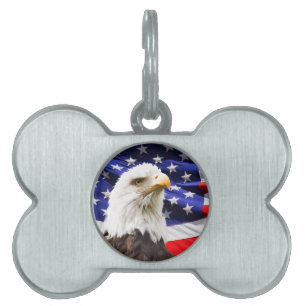 Patriotic Pet ID Tag