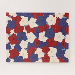 Patriotic Petunias Jigsaw Puzzle