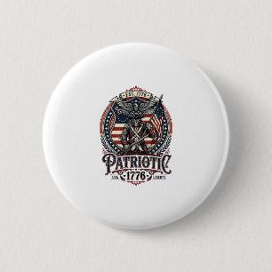 Patriotic Phantom Patriot Horror Monster Patriot I 2 Inch Round Button