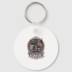 Patriotic Phantom Patriot Horror Monster Patriot I Keychain