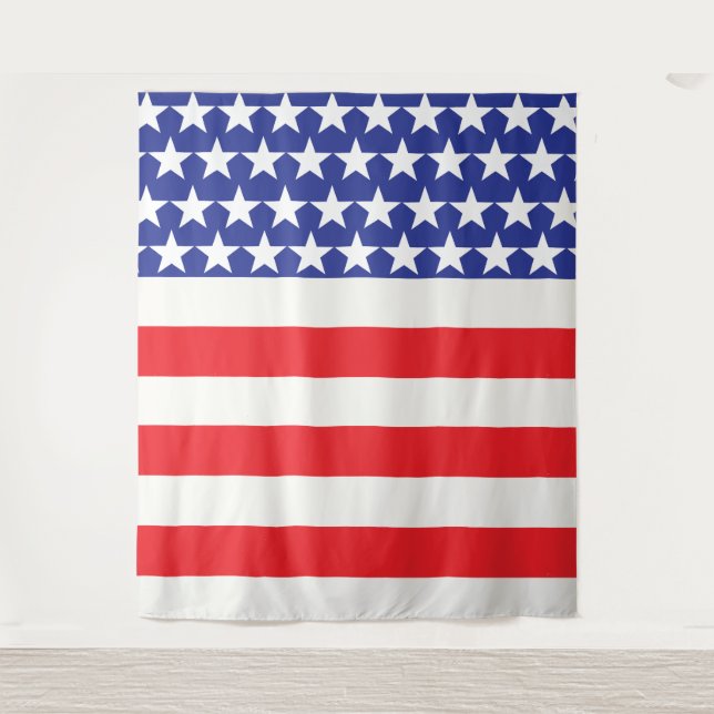 Patriotic Photo Background Tapestry (Front)