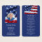 Patriotic Photo USA Flag Funeral Prayer Bookmark