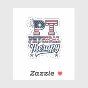 Patriotic Physical Therapy Vintage PT Shirt Design