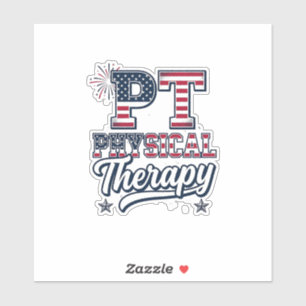 Patriotic Physical Therapy Vintage PT Shirt Design