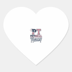 Patriotic Physical Therapy Vintage PT Shirt Design Heart Sticker