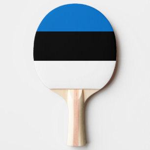 Patriotic, ping pong paddle with Flag of Estonia
