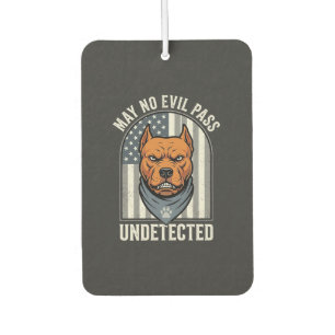 Patriotic Pitbull Guard Dog Air Freshener