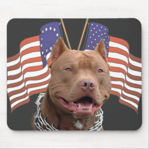Patriotic Pitbull Mousepad