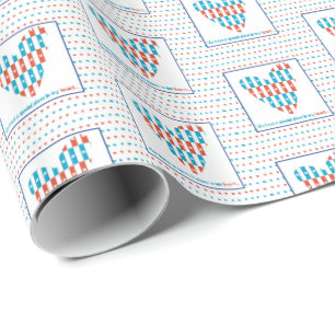 Patriotic Place In Heart, Support Encouragement Wrapping Paper