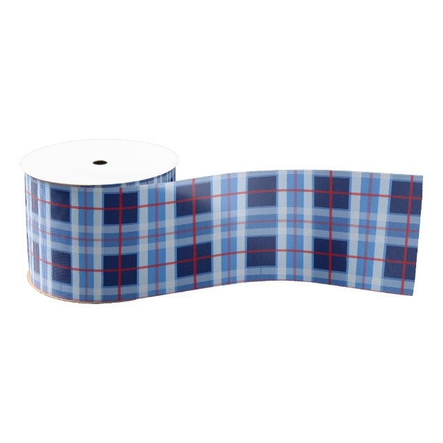 Patriotic plaid grosgrain ribbon (Spool)