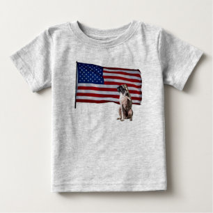 Patriotic Pointer Baby T Shirt