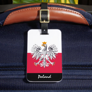 Patriotic Poland Luggage Tags, Eagle, Polish Flag Tag