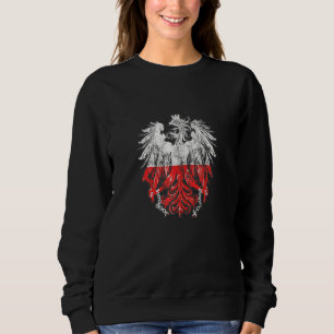 Patriotic Polish Heritage Roots Poland Flag Eagle Sweatshirt
