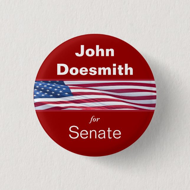 Patriotic Political Campaign Buttons (Front)