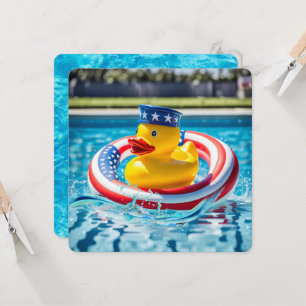 Patriotic Pool Party  Invitation