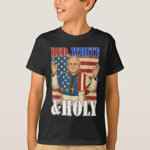 Patriotic Pope Leo Xiv Humour Design T-Shirt