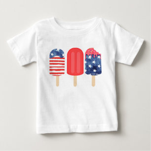 Patriotic Popsicle Baby T-Shirt