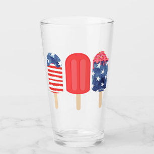 Patriotic Popsicle Glass