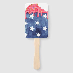 Patriotic Popsicle     Personalize Hand Fan