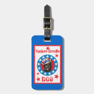 Patriotic Portuguese Water Dog Luggage Tag