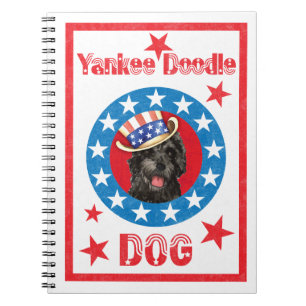 Patriotic Portuguese Water Dog Notebook