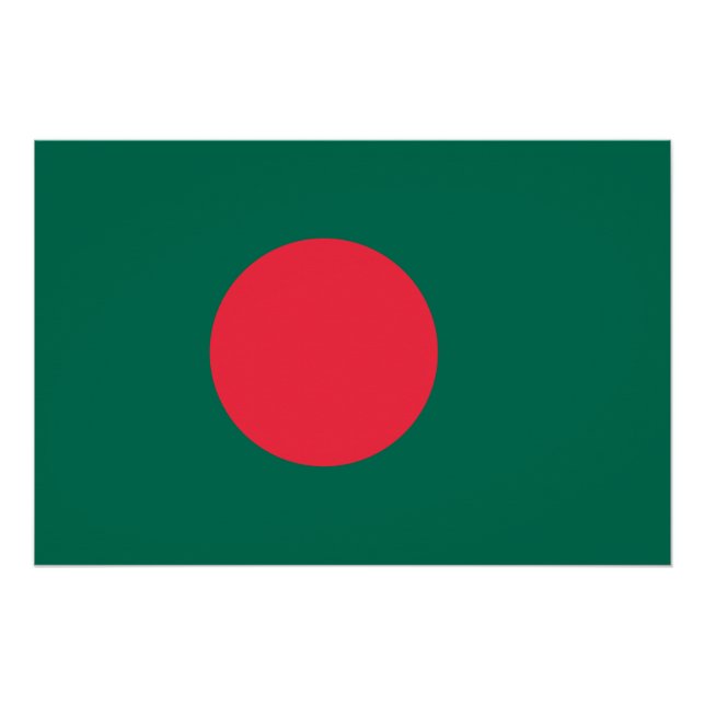 Patriotic poster with Flag of Bangladesh (Front)