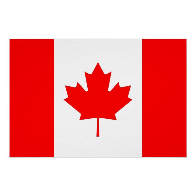 Patriotic poster with Flag of Canada (Front)