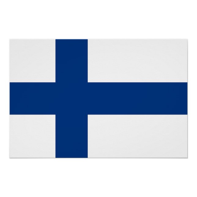 Patriotic poster with Flag of Finland (Front)