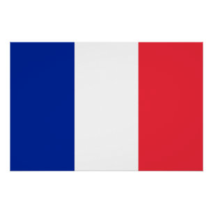 Patriotic poster with Flag of France