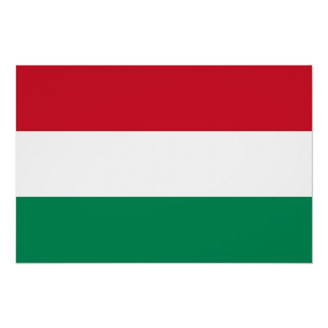 Patriotic poster with Flag of Hungary (Front)
