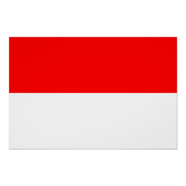 Patriotic poster with Flag of Indonesia (Front)