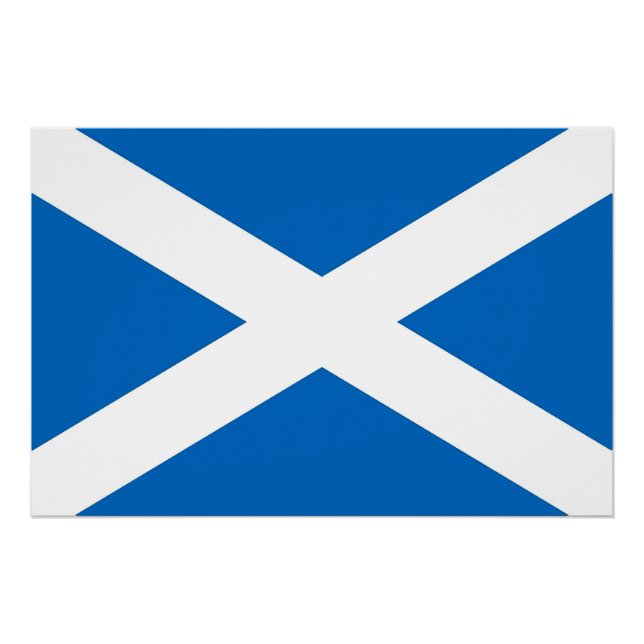 Patriotic poster with Flag of Scotland (Front)