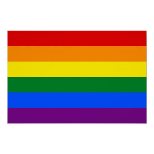Patriotic poster with LGBT Flag (Front)