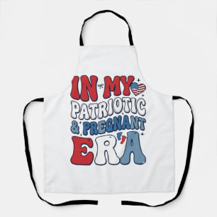 Patriotic Pregnant Era Vintage Pregnancy Shirt_1 Apron