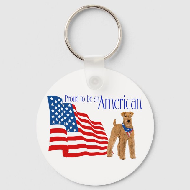 Patriotic Pride in America Keychain (Front)