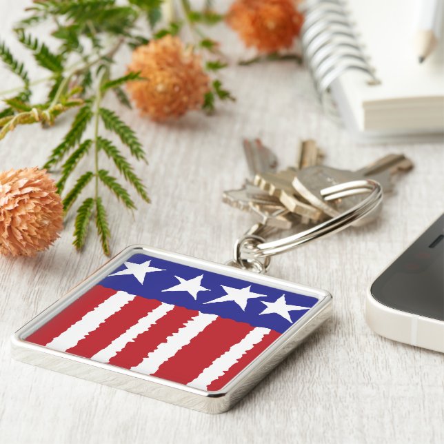 Patriotic Pride Keychain (Side)