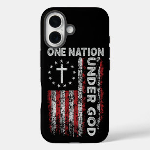 Patriotic Pride: One Nation Under God  iPhone 16 Case