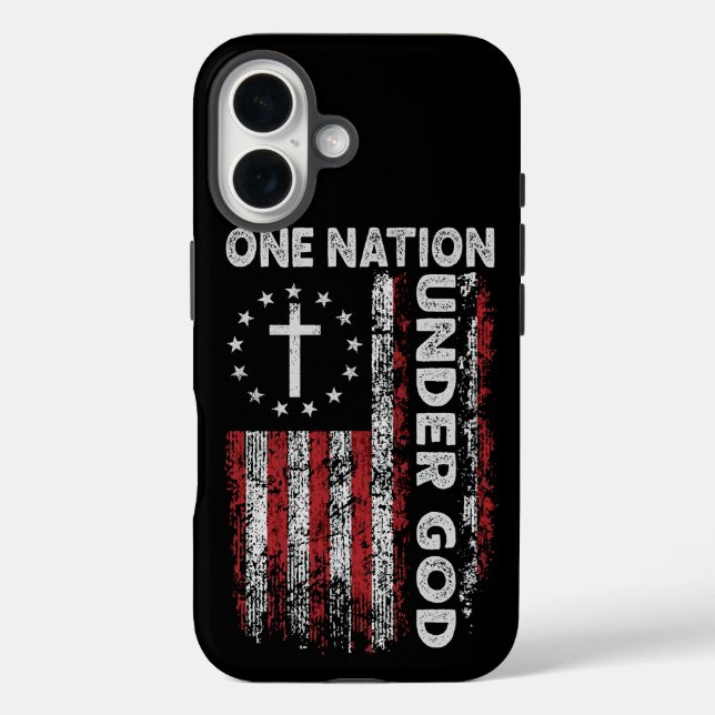 Patriotic Pride: One Nation Under God  Case-Mate iPhone Case (Back)